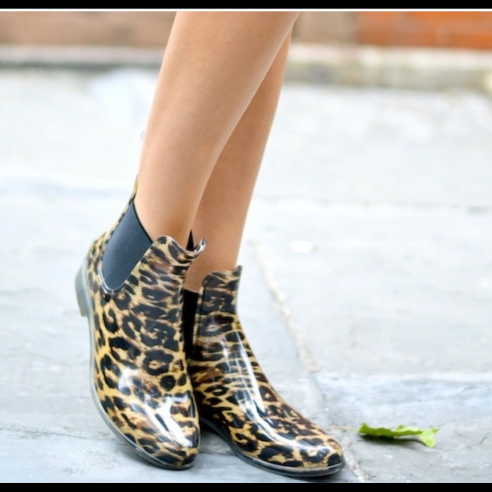 JCrew Chelsea Rainboots Sz9